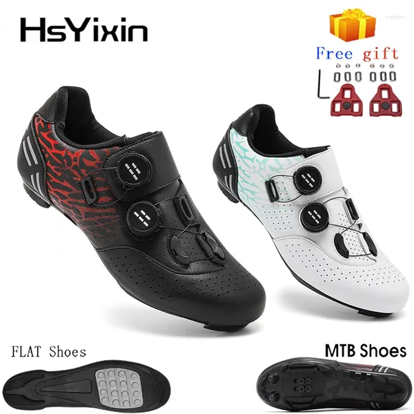 Scarpe da ciclismo per mountain mountain bike pedale escursionistico stivali da strada non slip da uomo