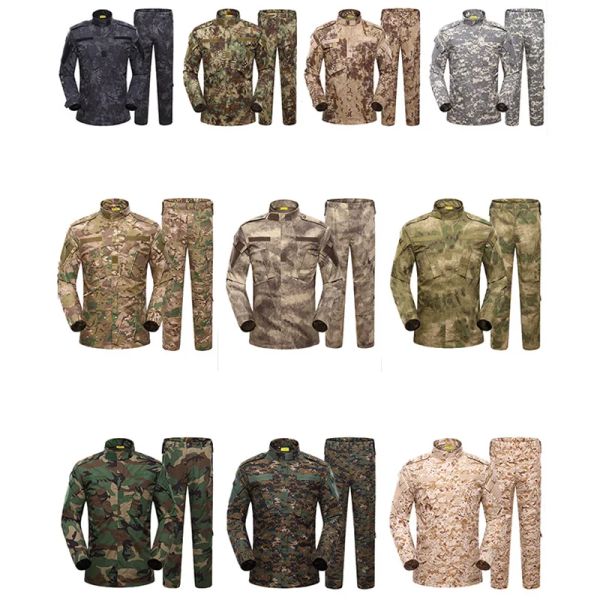 Calças camuflagem calça de camisa masculina do exército USMC Special Forces Military Combat Work Use Tactical Plus Size Roups Set