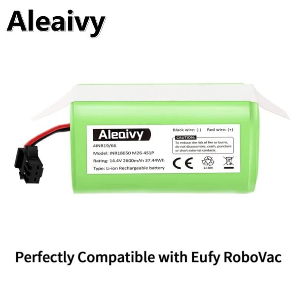 Cleaner 18650 Batteria pacco 14.4V 2,6Ah per Cecotec Conga Excellence 950 1090 Ecovacs Deebot DN621 601 Eufy Robovac 35c Panda I7 V710