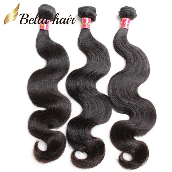 PERUUSIAN HUMAN VERIRGE CAPPELLE ONDA CORPO ESTENZIONE PAI INTERIORE ALLA FULLA Full Bundles 100 Remy non trasformata 30 pollici 3/4pcs Bellahair