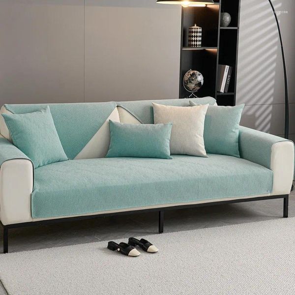 Stuhl Deckt Eifloy Feste Farbe für Sessel Sofa Couch wasserdicht Jacquard Chenille Slipcover Nicht-Schlupf-Möbelschutzbeschützer