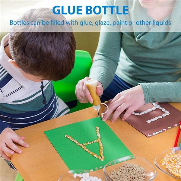 Speicherflaschen 20pcs Präzisions -Tipp Applikatorflasche leerer Kleber für kleine Kleberpapier Quilling DIY Craft Painting 30ml