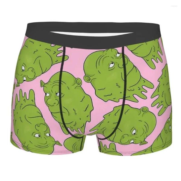 Underpants Cartoon Shrec Green Comedy Film Shrekface Homme Panties Herren Unterwäsche Sexy Shorts Boxer Slips Polyester