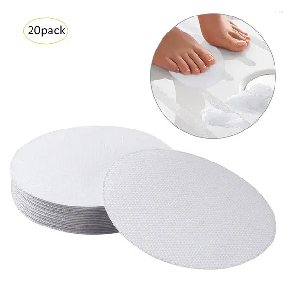 Badmatten 20pcs Nicht -Schlupf -Badewannenaufkleber Anti -Fall -Absicht Hochfestigkeit Paste Sicherheitsbandpolsterkleber Abziehbilder für Badezimmerpoolversorgung