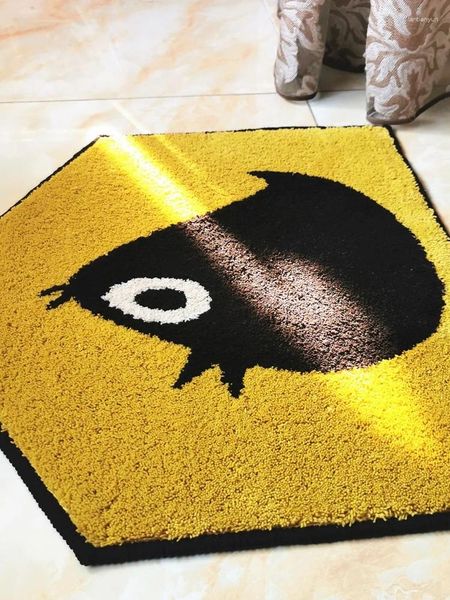 Tappeti tappeti tappeti addensato tappeto grazioso cartone animato acqua assorbente mavano da pavimento del bagno porta water 55x60 cm