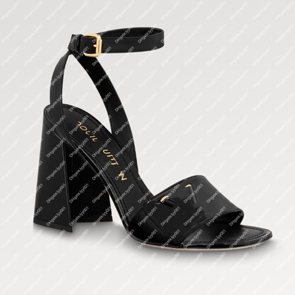 ESPLOSSIONE NUOVE femminile 1abvv6 shake sandalo tacco alto tacco nero sandali in pelle di polpaccio scarpe a latte in pelle di pelle di pelle accessoria oro oro oro a forma di caviglia alla caviglia