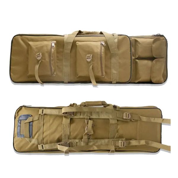 Mochilas 81 94 115cm Bolsa de pistola tática de equipamentos militares de caça de equipamentos de caça acolchoada de rifle de transporte de pistola com alça de ombro com alça de mochila