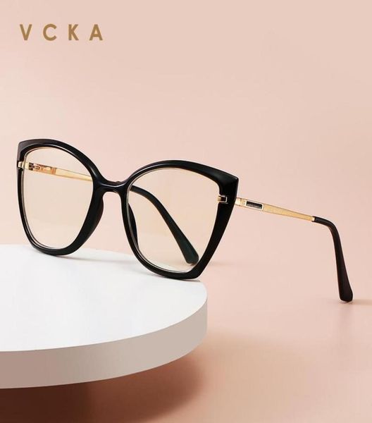 Солнцезащитные очки VCKA Fashion Women High Hights Glasses 2022 Дизайнер бренд -дизайнер компьютер Оптическая большая рама Женская пресбиопия очки от 50 до 6006946091