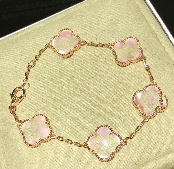 Браслет -дизайнерский браслет роскошные браслеты женщины любимый браслет из натуральной розовой раковины - это слишком сказочное серебряное серебряное чувство, полное браслета