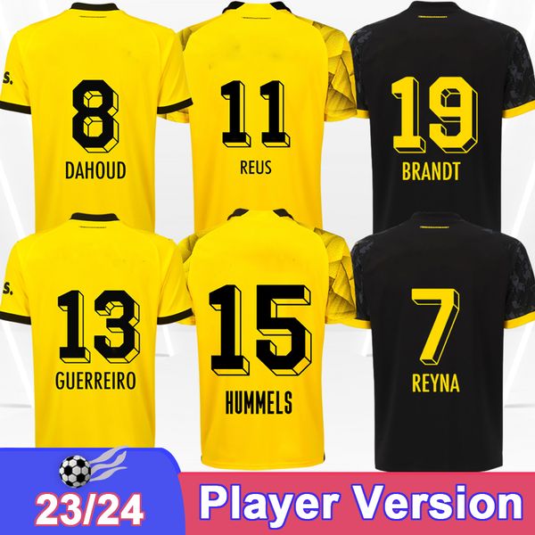 2023 24 RASUM REUS VERSIONE SCCIETTURA MAGLIA DI SCALCE Brandt Haller Bellingham Kamara Dahoud Guereiro Schulz All Away Shirts da calcio