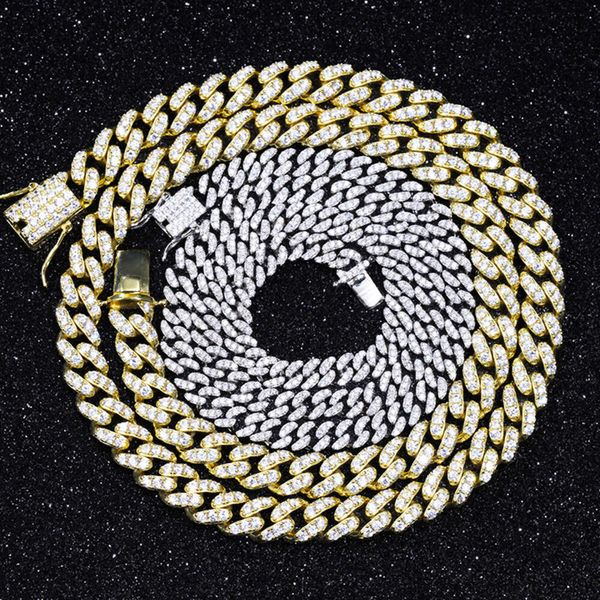 Hot Sale 6mm Single Row VVS Diamond Kette S925 Silber Gra Moissanit Cuban Link Halsketten Armbänder Frauen Mann Fein Schmuck