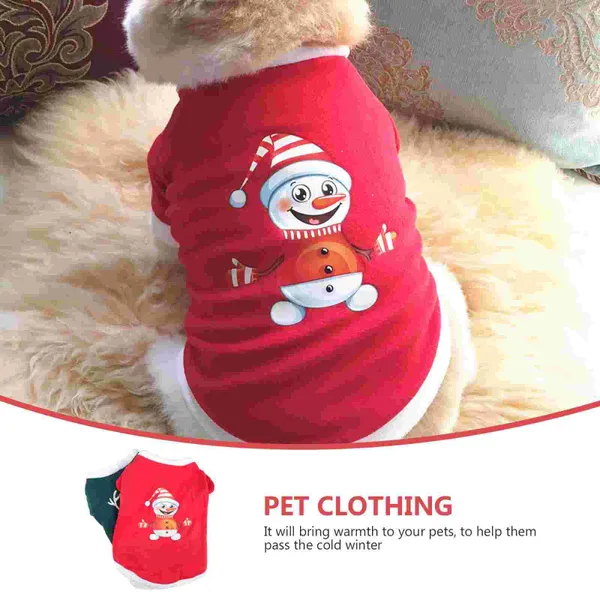 Abbigliamento per cani 2 pezzi maglione per animali domestici piccoli costumi abiti festival natalizi di Natale in pipografia per pipografia