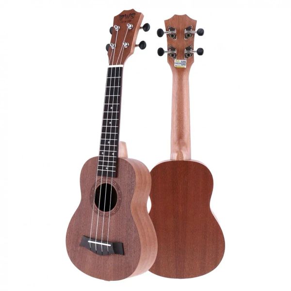 Cabos 21 polegadas soprano ukulele Sapele 15 FRET Four Strings Strings Acessórios de guitarra musical 21 polegadas Ukulele