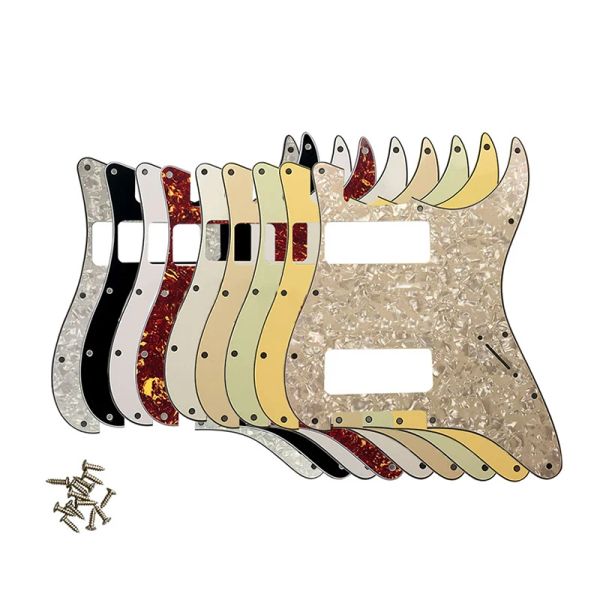 Гитара Pleroo отличное качество гитарных деталей 2 P90 Strat Guitar Pickguard Нет отверстия для контроля для нас 11 винтов