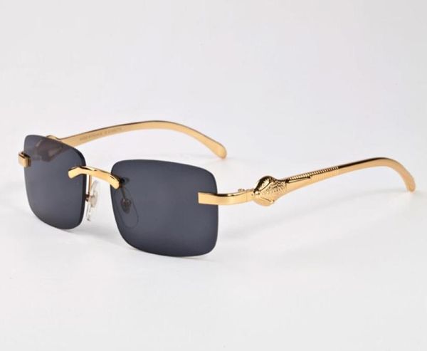 Nuovi occhiali da sole sport di moda per donne occhiali da sole senza cerchio Strong Gold Frame e specchio a colori marrone nero grigio leopardo Serie2677575