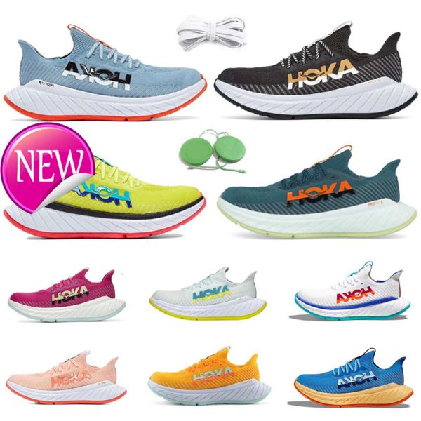 2024 HOKA One Carbon X3 Running Scarpe Hokas Sneaker Festival Blowing Sail Festival Fuchsia Radiante Blue Blue Black Fire Red Midnight Men Women Sneakers Sports Sports