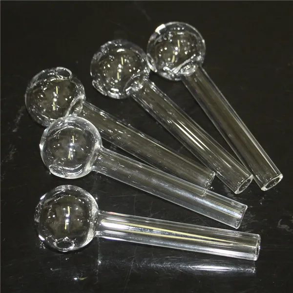 Balanador de óleo de vidro Tubo de água mini tubos de mão coloridos de vidro de vidro de pirex tubos de queimador de óleo