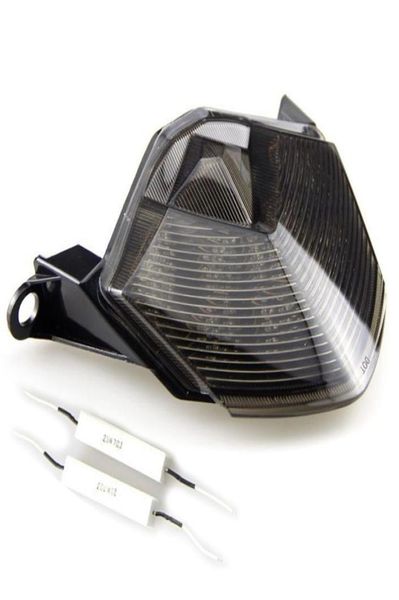 Motocicleta de fumaça Luz da luz traseira do sinal da traseira para Kawasaki Ninja ZX6RZX600 20092012 ZX10R 20082010 Z750 20072012 Z1000 20072005916822