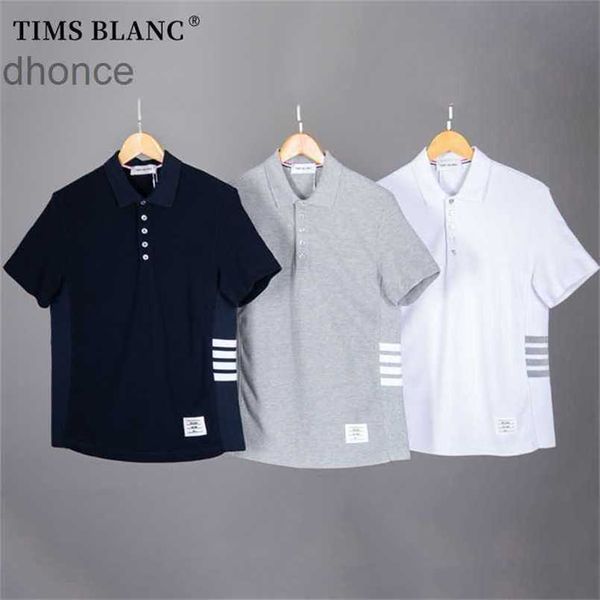 2117 TB Tide Brand Side vier Bar Kurzschlärm Polo Shirt Herren Business Casual Revers Fünf -Button Paul Top