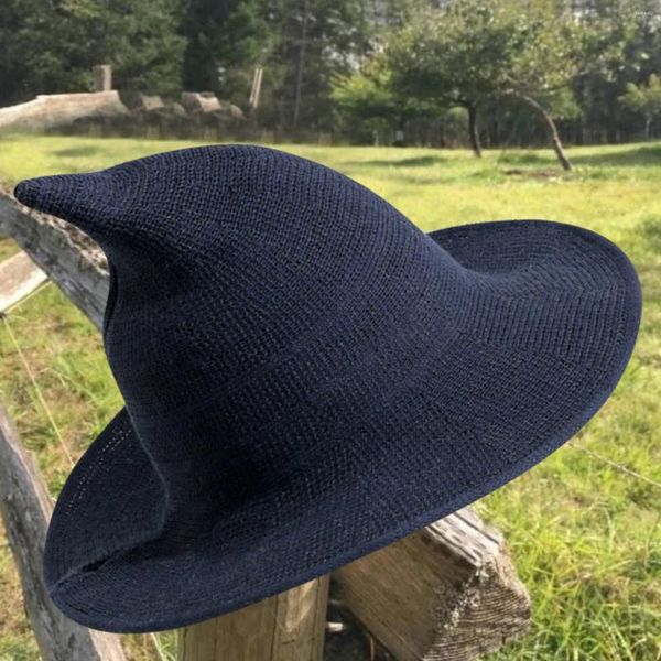 Pocchette per cappelli da palla per berretto da baseball all'uncinetto strega grande brim brim warm da donna pieghevole costume estate cappelli simpatici ragazze