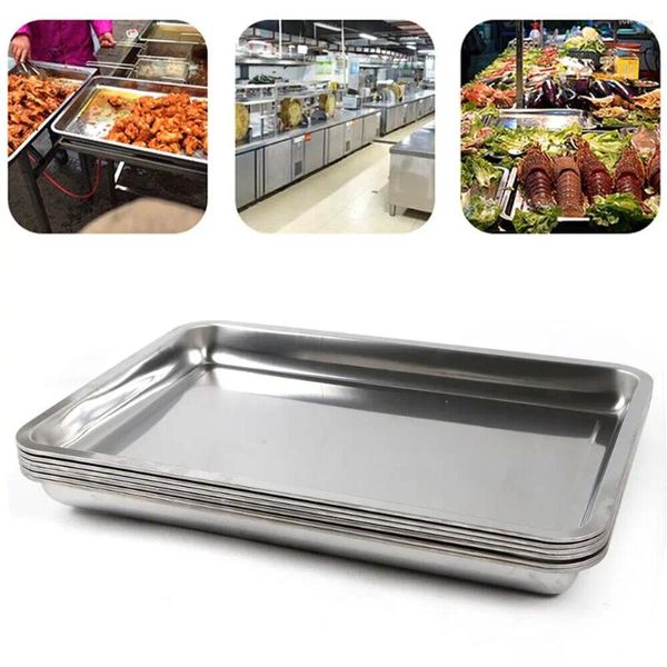 Placas 6 PCs Cozinha Restaurante Comercial Buffet Pan Anti-Clogue Tabela de vapor PASS TAMANHO 1,3 