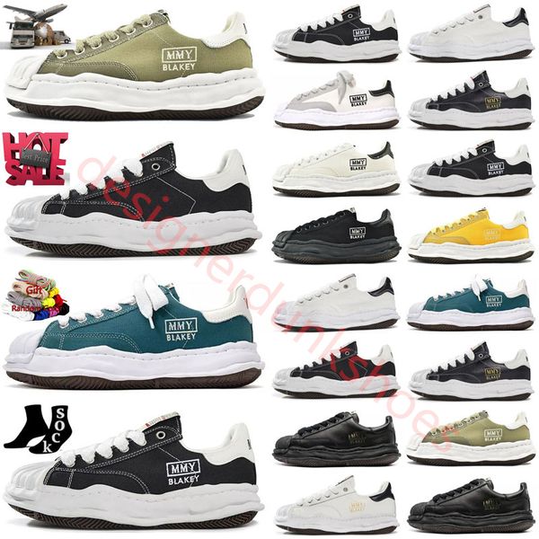 Maison Mihara Yasuhiro Original Sola de lona de alta corte original para homens miharayasuhiro dedo tap skate bota de skate women purcell preto tênis brancos assinatura