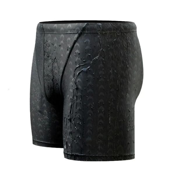 Trunchi da nuoto da uomo professionisti Shorts Black Swamkin Sunti di nuoto pantaloni competitivi Summer Beach 240412