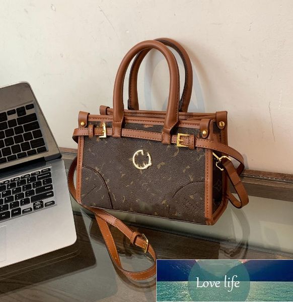 Yabancı Ticaret Moda Küçük Taşınabilir Kemer Dekoratif Süsler Baskılı Tote Çanta Omuz Messenger Çantaları Kadınlar