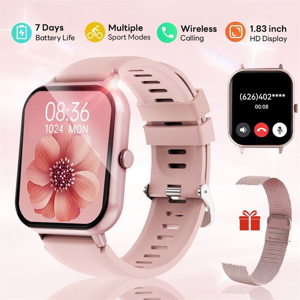 2024 più recente L54 Smart Watch Life Waterneproof Fitness Tracker Sport per iOS Android Smartwatch Monitoraggio della frequenza cardiaca Funzioni della pressione sanguigna