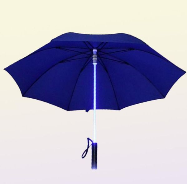 Guarda -de -chuva LED LED Sabre Up Umbrella Laser Golf Golfe no Shaftbuilt in Torch Flash 20217284754