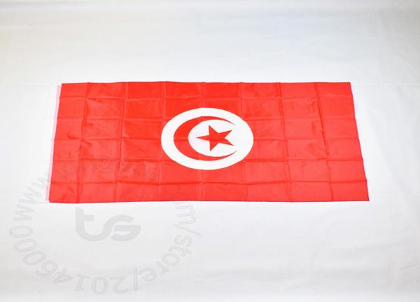 Tunesien TunesianBanner National Flag 3x5 FT90150CM Hanging National Flag Tunesia Home Decoration Flag Banner8910977