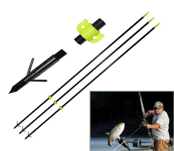 34039039 freccia di tiro con l'arco in fibra di vetro solido 8 mm Freccia di caccia alla pesca a prua classica freccia di pesce con matel 9507034