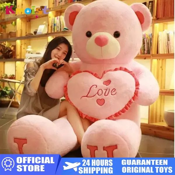 100 cm in grande, ti amo orsacchiotto giocattolo peluche adorabile ENORM ENORME Amante di bambole soft Kids Regali di San Valentino per la fidanzata 240401