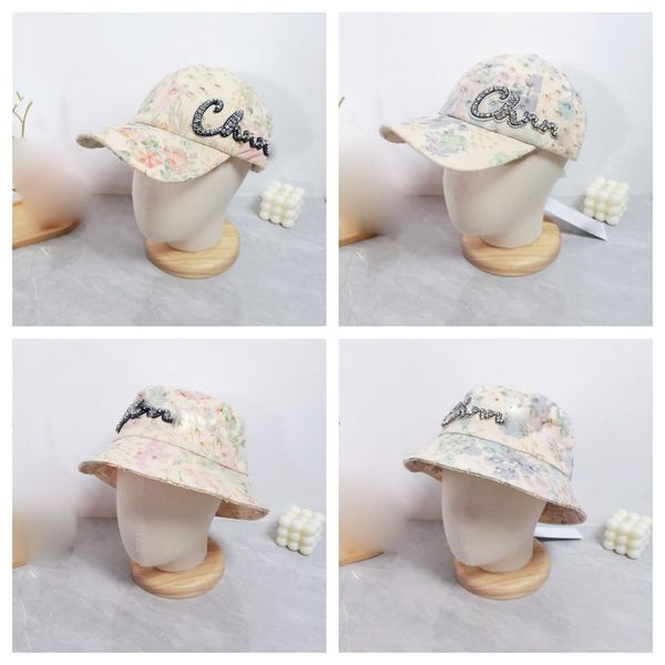 Cappelli da baseball traspirante Cappelli camioncola di cotone Diamond Flower Ramated Letters Women's Designer Cappello Spring/Summer Versatile Casquette