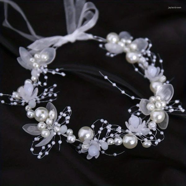 Copricapi perle per la fascia per capelli per la testa di perle per donne con page page pagt sposa accessori per peli da sposa gioielli in banda di vite tiara regalo