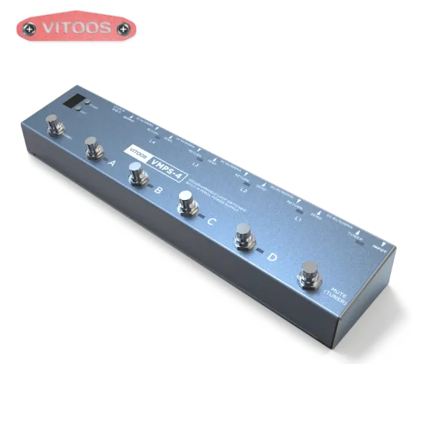 Kabel Vitoos VMPS4 Loopswitcher Isolierte Stromversorgung in Pedal Channel Switch Gitarre Bass Effect -Programm eingebaut