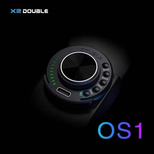 Cabos Double OS1 Acoustic Guitar Pickup Relando Efeitos de Reverb Reverb com coleta de ressonância de controle digital de microfone