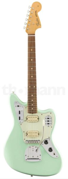 Guitarra Guitarra Guitarra Jaguar Modelo de Guitarra Elétrica Top Qualidade em Azul claro (verde)