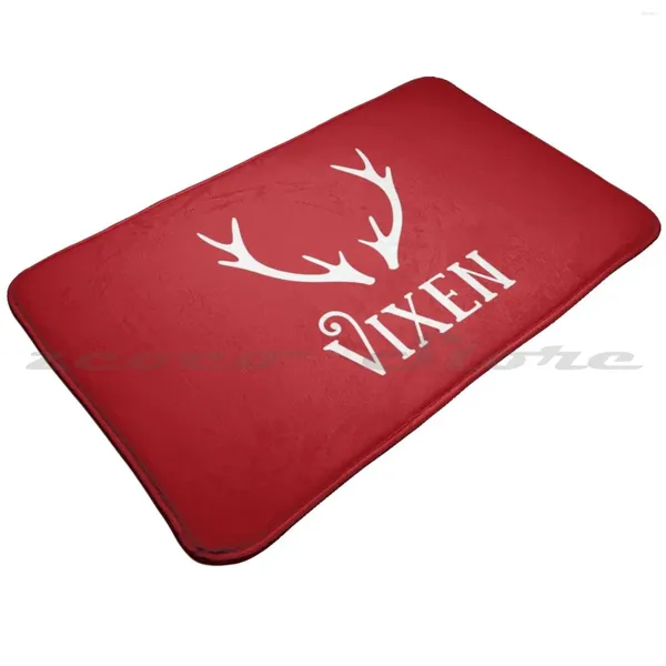 Tappeti di renna volgare design natalizio morbido tappeto tappeto tappeto antlers santas natalizia