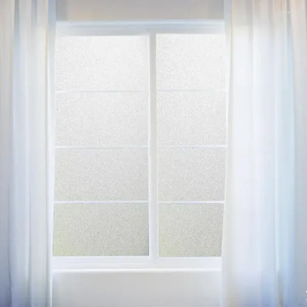 Window Stickers 2024 ПВХ Ванная пленка Стеклянная наклейка Home Room Защита о конфиденциальности водонепроницаемая матовая крышка 45x200 см.