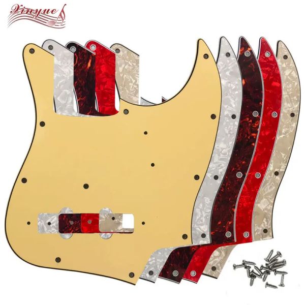 Cabos Xinyue Pickguard Qualidade personalizada para 11 orifícios 4 String Japan Jazz Bass Guitar Pickguard Scratch Plate