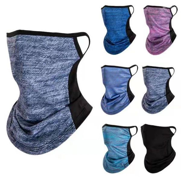 Schals Seidenfischerei Radspuren Bandana Mesh Gesichtsabdeckung Halbmaske Hang-Ear-Hals-Hals-Hals-Hals-Hals-Hals-Röhrchen-Schal Sport Running Wanderjagd