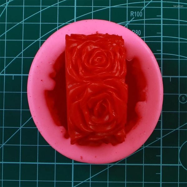 Backformen 3d Big Rose Seife Form Kochwerkzeuge Fondant DIY Kuchen Silikon Schokoladendekoration Süßigkeiten Harz Craft F0755