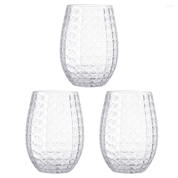 Coppe usa e getta cannucce 3 pezzi Hawaii Plastic Beverage Glasses Whisky Bumblers Bulk senza gambo L'animale che sembrano bere