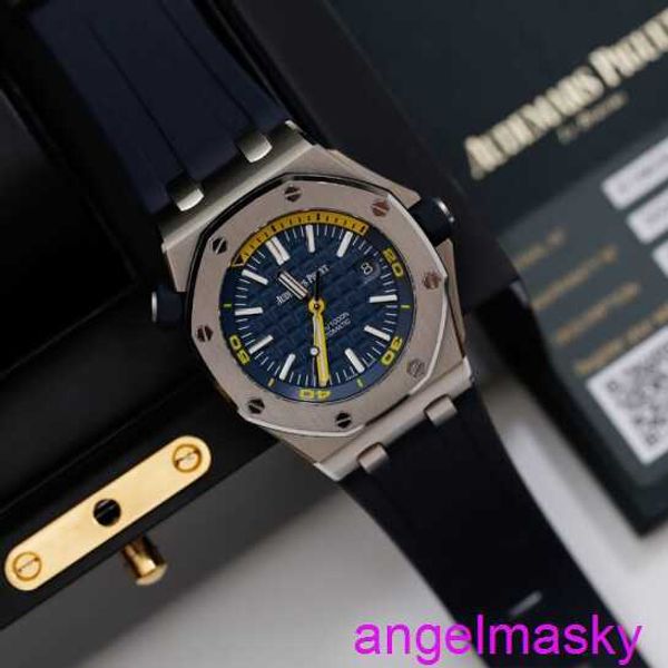 Berühmte AP -Armbanduhr Royal Oak Offshore 15710st Herren Sport Watch Stahl Automatisch mechanische Schweizer luxuriöse Sportuhr Durchmesser 42 mm