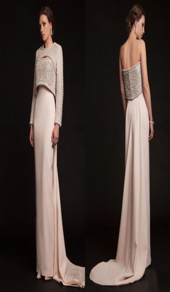 KRIKOR JABOTIAN 2019 Vestidos de noite de luxo de luxo