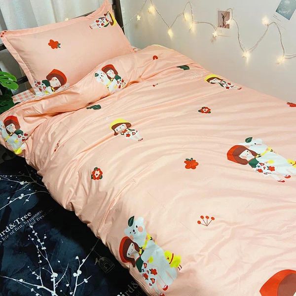 Set di biancheria da letto stampa leopardo 4pcs boy boy letto da letto per bambini set di piumini per bambini fogli di cuscinetti