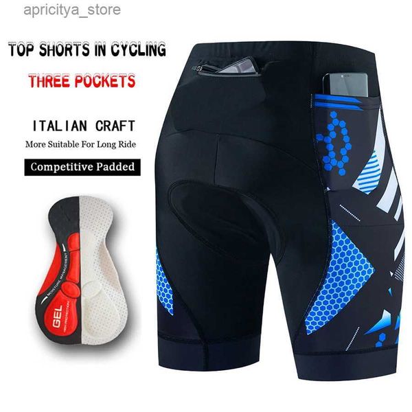 Велосипедные майки устанавливают велосипедные штаны Man MTB Cyklopedia Shorts Men Профессиональный спорт мужская гель Lycra Bibs Summer Clothing Bib Short Maillot Bike L48