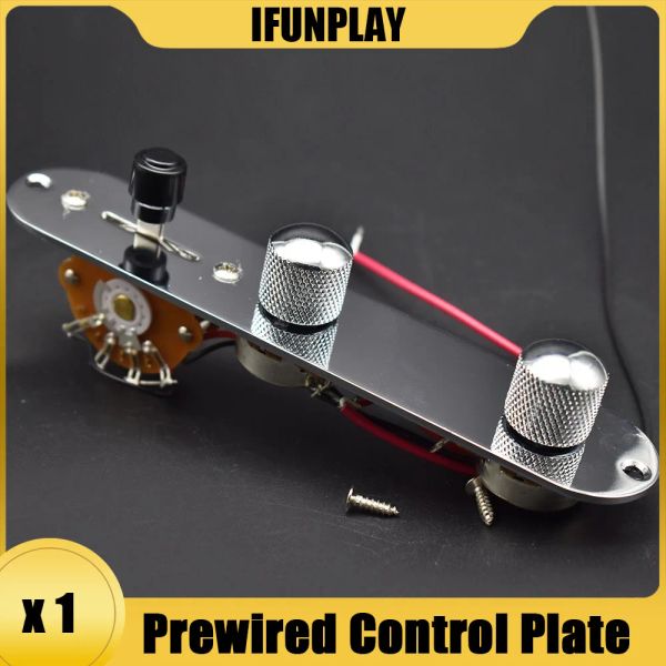 Cavi cavi cablaggio della piastra di controllo preparati per chitarra elettrica a 3 vie interruttore a lama a 3 vie/pentole da 250k per chitarra elettrica