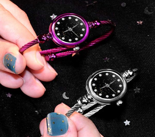 SOXY Classic Quartz Women039 Orologi bracciale Donna di lusso Elegante orologio stellato Sky Orologio Ladies Zegarek Damski Reloj Mujer5743077
